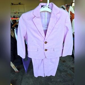 Boys pink suit jacket and pants